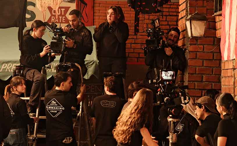 Escuela de cine. Rodaje de un musical