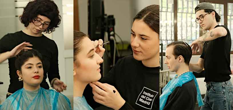 Trabajo de Maquillaje y Peluqueria en el Musical